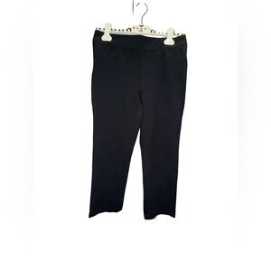 Black CLEO MED PETITE Straight-Leg Pants